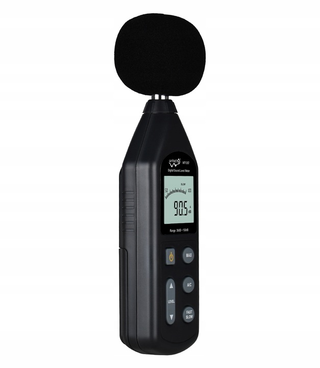 DECYBELOMIERZ SONOMETR MIERNIK NATĘŻENIA POZIOMU DŹWIĘKU, HAŁASU, GŁOŚNOŚCI