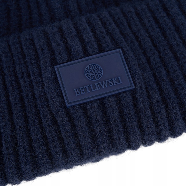 Betlewski zimowa Czapka męska wywijane brzegi gruby materiał dopasowana