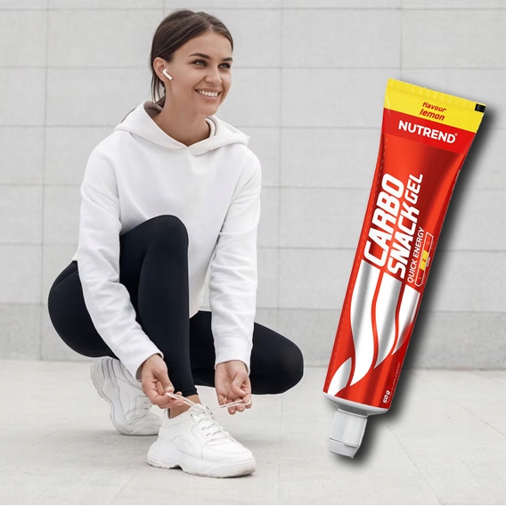 NUTREND CARBO SNACK ENERGY GEL TUBKA 12x50 g ŻEL ENERGETYCZNY WĘGLOWODANY