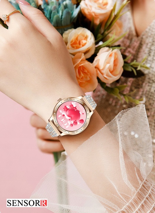 SREBRNY ZEGAREK SMARTWATCH DAMSKI ROZMOWY CIŚNIENIOMIERZ PULSOMETR KROKI PL