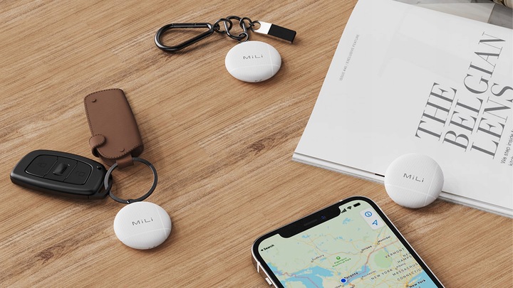 Lokalizator GPS LiTag MiLi IOS APLLE do plecaka kluczy bagażu roweru obroży