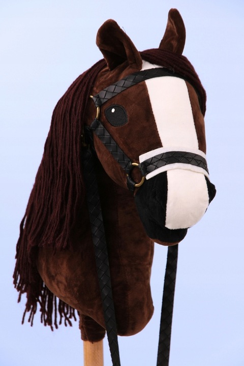 HOBBY HORSE ZESTAW A4 MAŁY KONIK + WODZE + KANTAR MINI PREZENT DLA DZIECKA