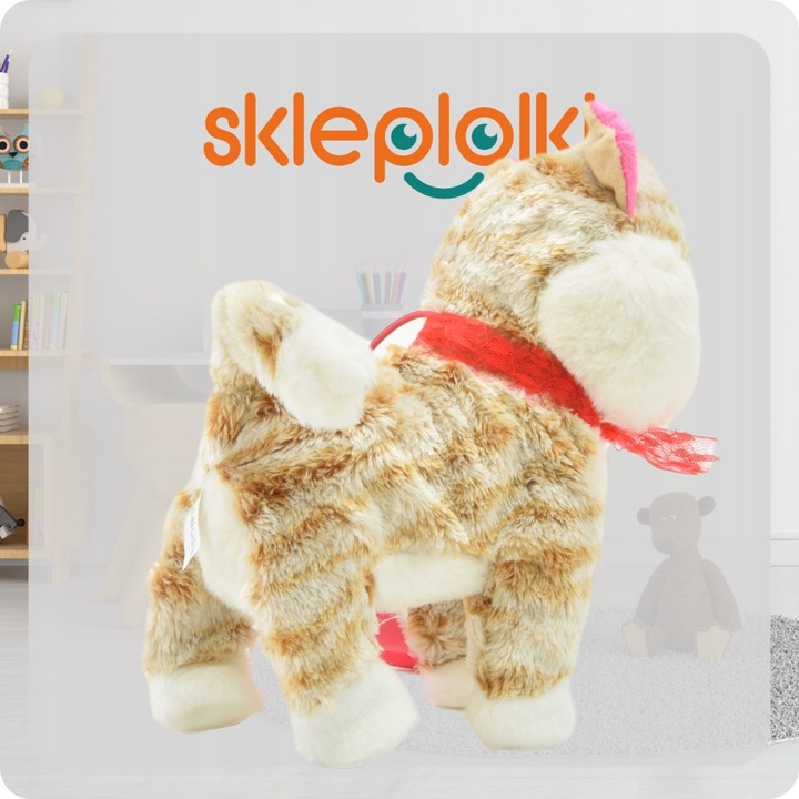 KOTEK INTERAKTYWNY NA SMYCZY MIAUCZY CHODZI GRA DLA DZIECKA NA PREZENT