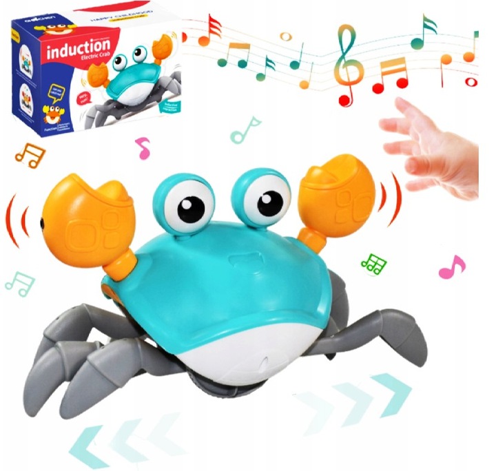 TAŃCZĄCY UCIEKAJĄCY PEŁZAJĄCY KRAB DO RACZKOWANIA DŹWIĘK