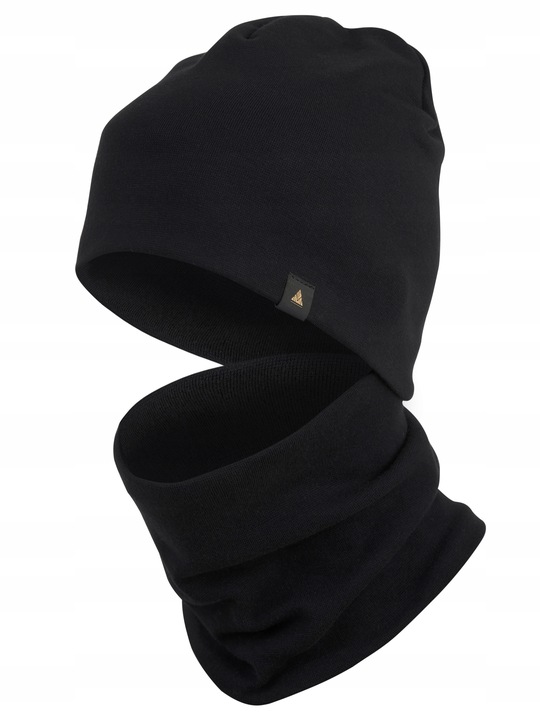 CZAPKA MĘSKA KOMIN KOMPLET bawełna ZIMOWA PREZENT