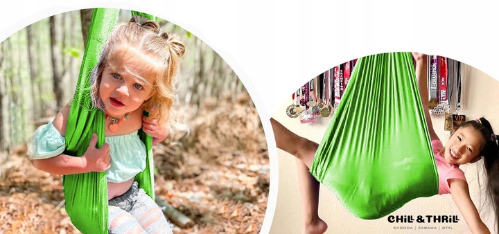 HUŚTAWKA DLA DZIECI HAMAK CHUSTA SENSORYCZNA AKROBATYCZNA JOGA + MOCOWANIE