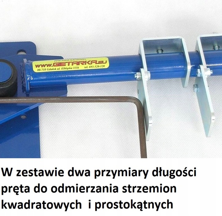 Giętarka do zbrojenia strzemion prętów drutu 6-16 HARTOWANA GP-5 + kluczyk