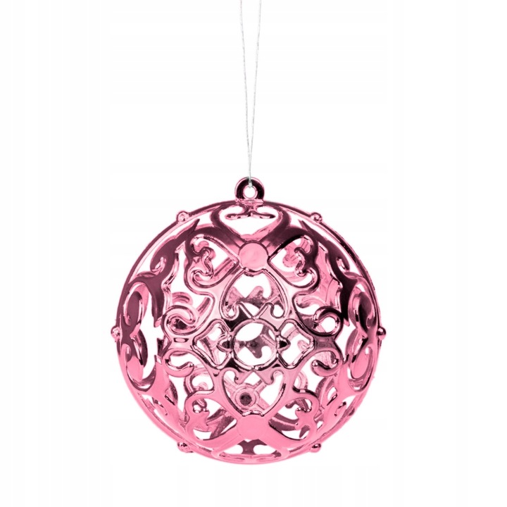 BOMBKI CHOINKOWE NIETŁUKĄCE 6/4/3CM ZESTAW OZDÓB CHOINKOWYCH 101 SZT RÓŻOWY