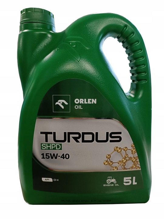 Orlen Turdus Shpd 15W40 5L Olej Silnikowy Turdus