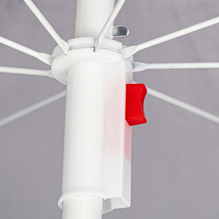 Parasol plażowy łamany z filtrem UPF50+ Captain Mike 160cm szary