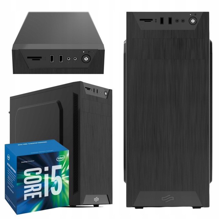 KOMPUTER INTEL CORE I5 16GB 256SSD DVD Windows 10 Wydajny do biura szybki