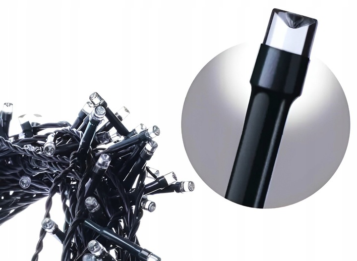 Lampki Choinkowe 500 LED Oświetlenie Świąteczne ZEW / WEW