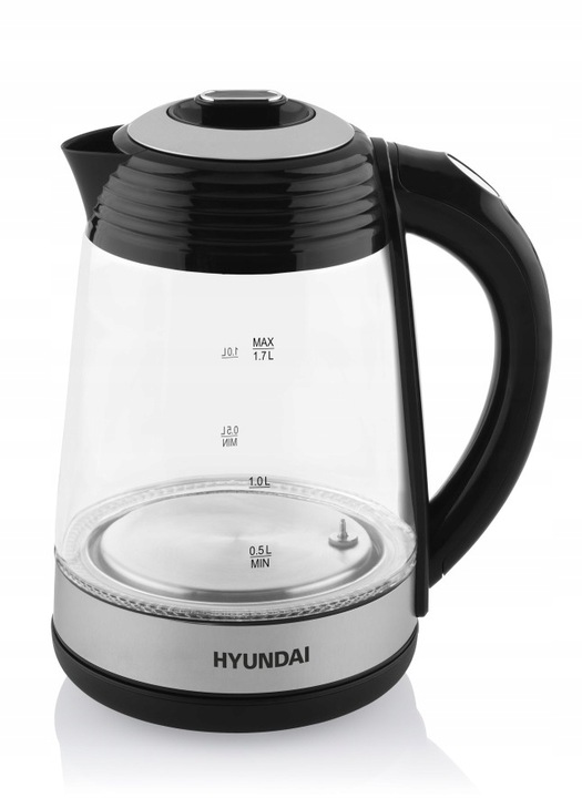 CZAJNIK ELEKTRYCZNY HYUNDAI BEZPRZEWODOWY SZKLANY