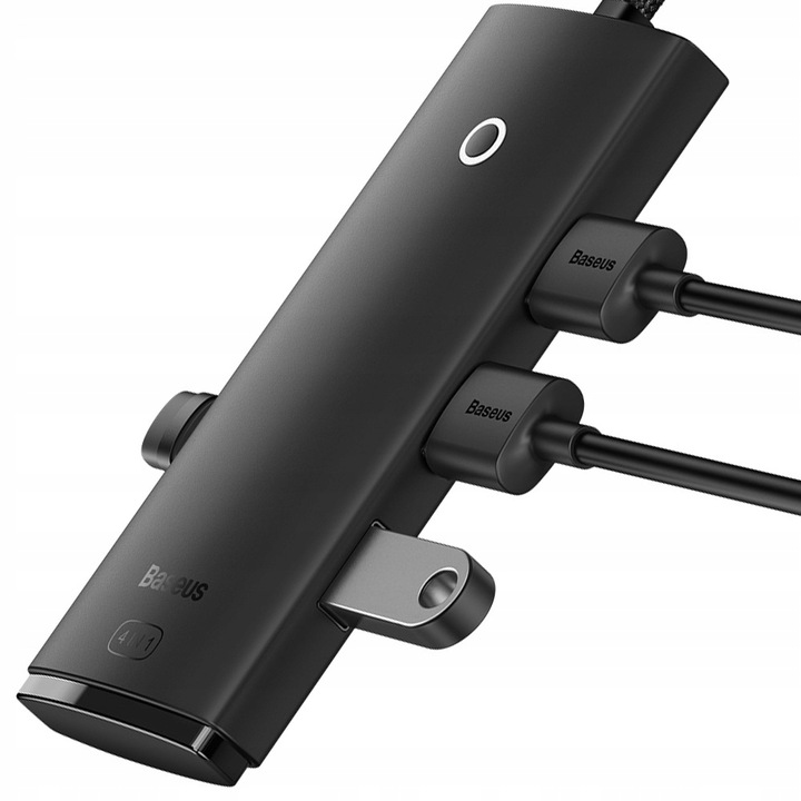 BASEUS SZYBKA UNIWERSALNA LEKKA STACJA HUB 4W1 USB DO 4X USB 3.0 5GB/S 5V