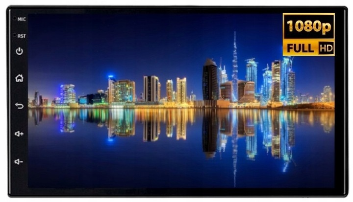 RADIO 2 DIN RDS BLUETOOTH ANDROID AUTO CARPLAY USB 7 CALI 4X50W