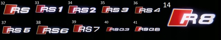 LED LOGO PROJEKTOR AUDI A1 A3 A4 A5 A6 A7 A8 Q3 Q5 Q7 R8 TT