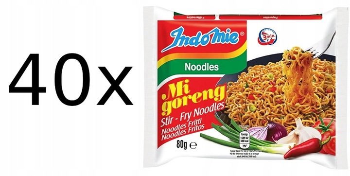 Makaron Instant Mi Goreng cały karton 40 x 80g - Indomie