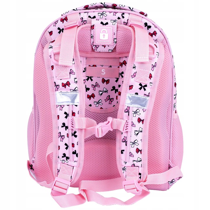 TORNISTER PLECAK SZKOLNY ERGO Z REGULACJĄ WZROSTU Z PIESKIEM DLA DZIEWCZYN