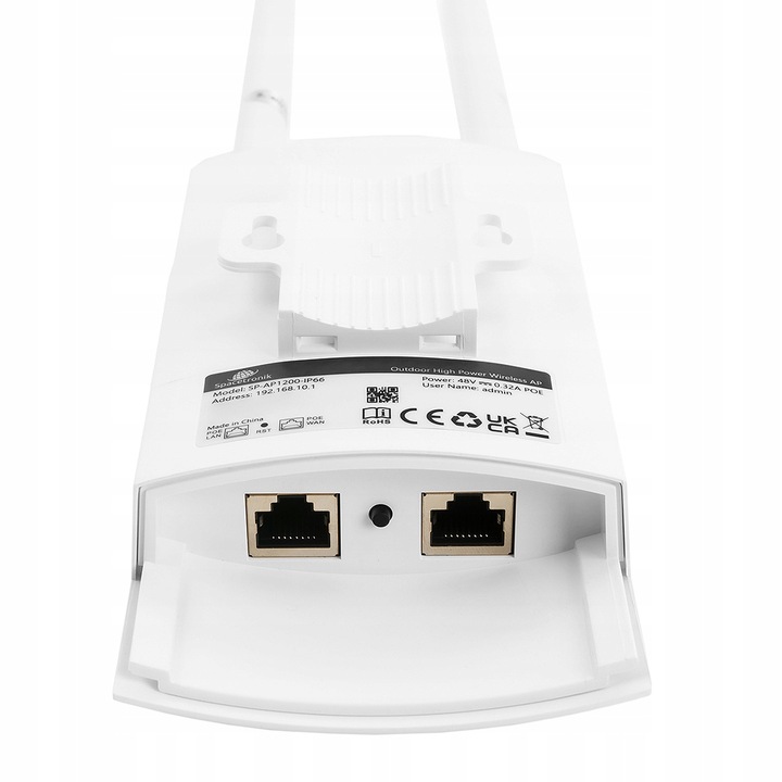 Zewnętrzny Access Point 300Mbps IP66 PoE 4w1 Punkt Dostępu Spacetronik
