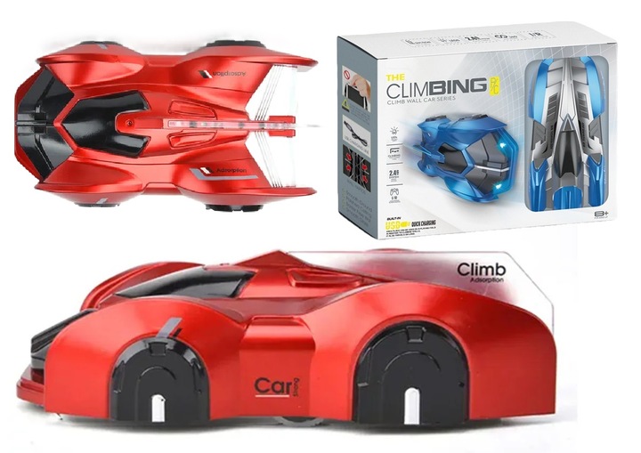 Samochód Auto Zdalnie Sterowane JEŻDŻĄCY po Scianach Suficie Spiderman 360