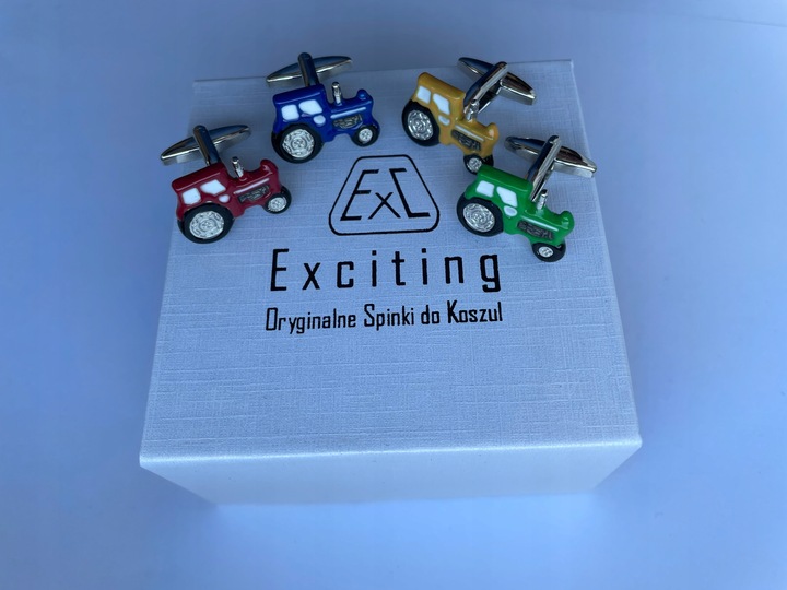 Spinki do mankietów koszuli EXC pozłacane Gwiazda Merc Mercedes Benz AMG SL