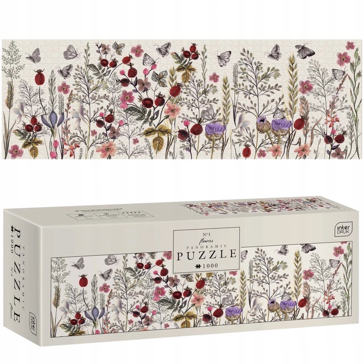 Interdruk Puzzle panoramiczne 1000 Flowers 1