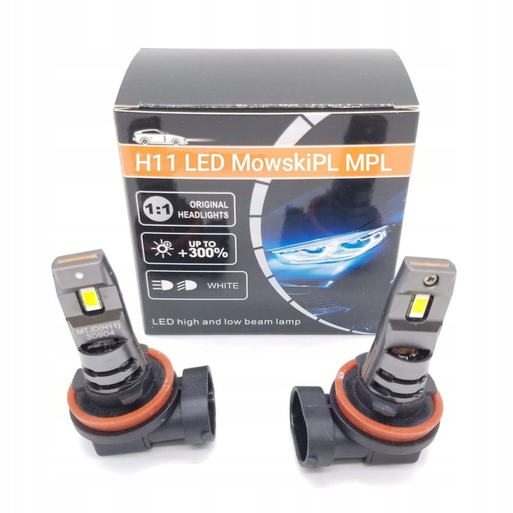 2x Żarówka H11 LED retrofit canbus 6000k 35W P&P 1 do 1 16000lm retrofit