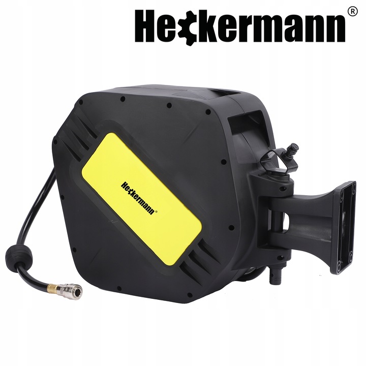 WĄŻ PNEUMATYCZNY ZWIJAK AUTOMATYCZNIE ZWIJANY DO KOMPRESORA BĘBEN 20m + 2m