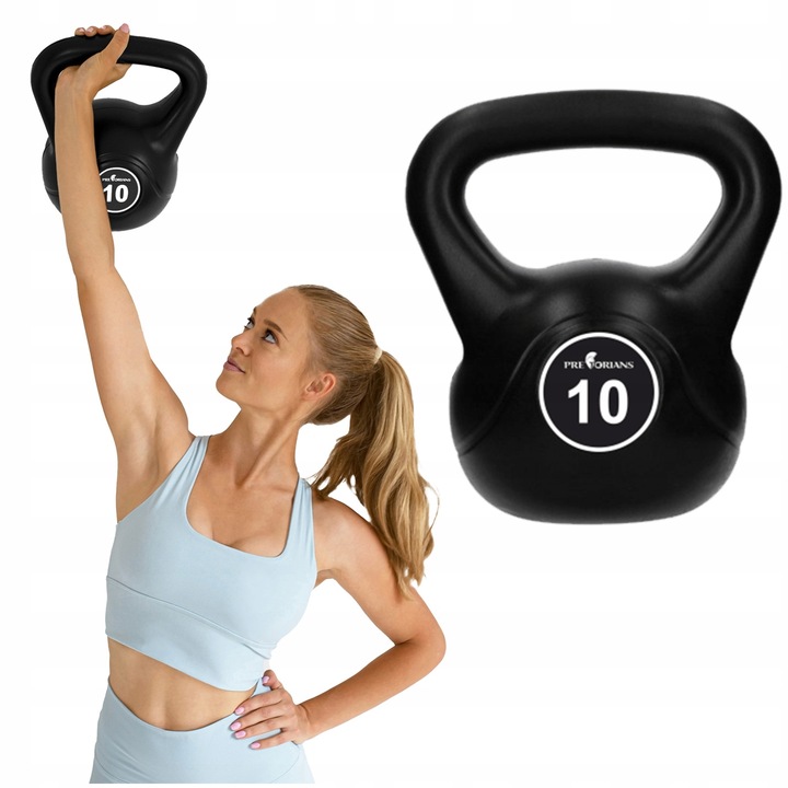KETTLEBELL CIĘŻAREK 10 KG KULA KETTLE HANTLA HANTEL FITNESS ABS DO ĆWICZEŃ