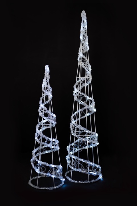 Dekoracja Stożek 50 LED 90 cm do użytku wewnętrznego i zewnętrznego zimny b