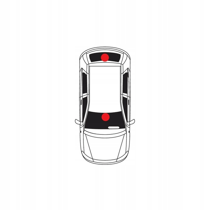 ANTENA SAMOCHODOWA WEWNĘTRZNA ELEKTRONICZNA 12V