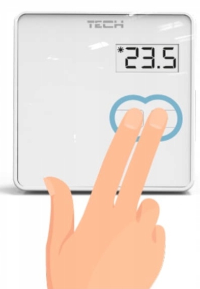 STEROWNIK REGULATOR POKOJOWY TERMOSTAT BEZPRZEWODOWY ST-294 v2 BIAŁY TECH