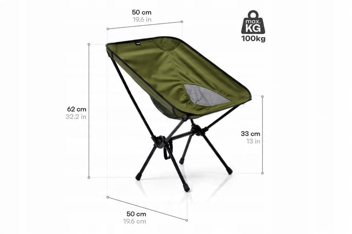 Krzesło składane Meteor Schelp khaki