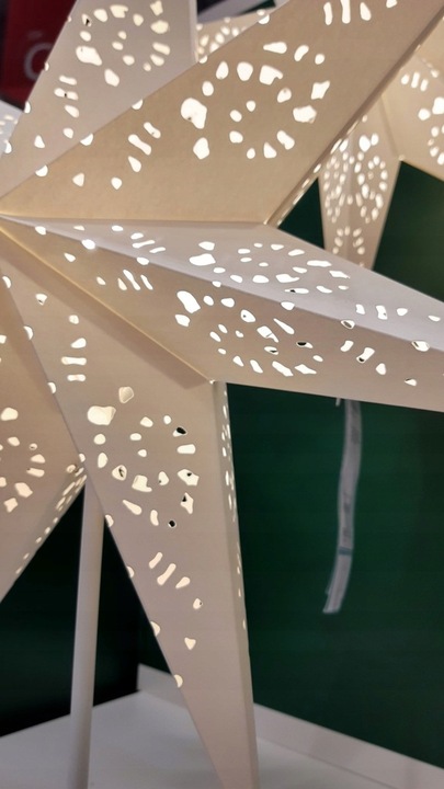 IKEA STRALA lampa stołowa gwiazda Boże Narodzenie koronka