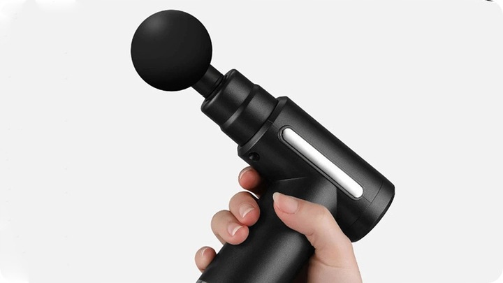 PISTOLET DO MASAŻU MASAŻER DO PLECÓW CIAŁA MASSAGE GUN MT6521 4 GŁOWICE