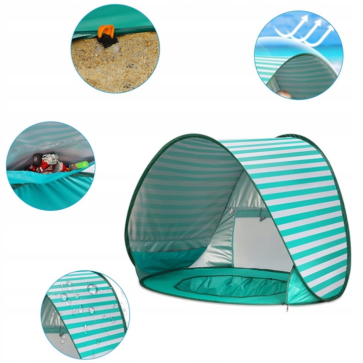 Namiot Plażowy Basen Parawan z Brodzikiem 120cm