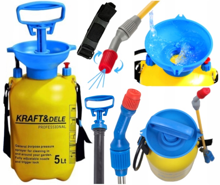 MYJKA CIŚNIENIOWA RĘCZNA PLECAKOWA 5L 3Bary