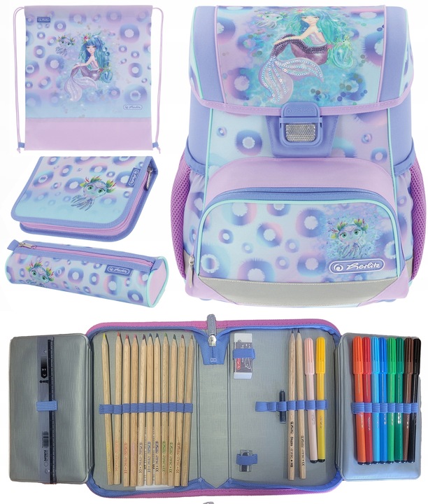 TORNISTER SZKOLNY HERLITZ LOOP PLUS MYSTIC MERMAID DLA DZIEWCZYNKI