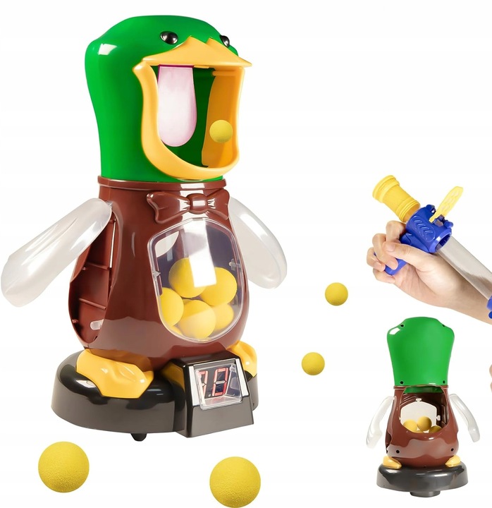 GRA GŁODNA KACZKA STRZELANIE DO CELU PISTOLET