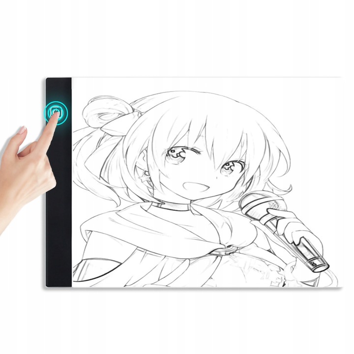 Podświetlana Deska Tablica Kreślarska Tablet Graficzny do Rysowania LED A4