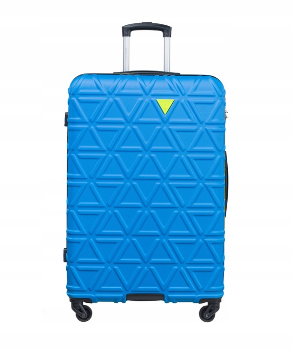 Walizka Duża Podróżna Na Kółkach Twarda ABS PUCCINI Niebieska ABS018A7