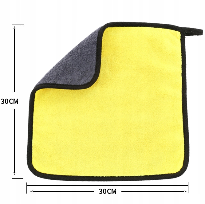 PUSZYSTY RĘCZNIK DO OSUSZANIA AUTA MIKROFIBRA 30*30 CM, 500gsm