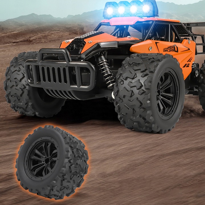 SAMOCHÓD ZDALNIE STEROWANY AUTO TERENOWE RC AUTKO PILOT LED ZABAWKA PREZENT