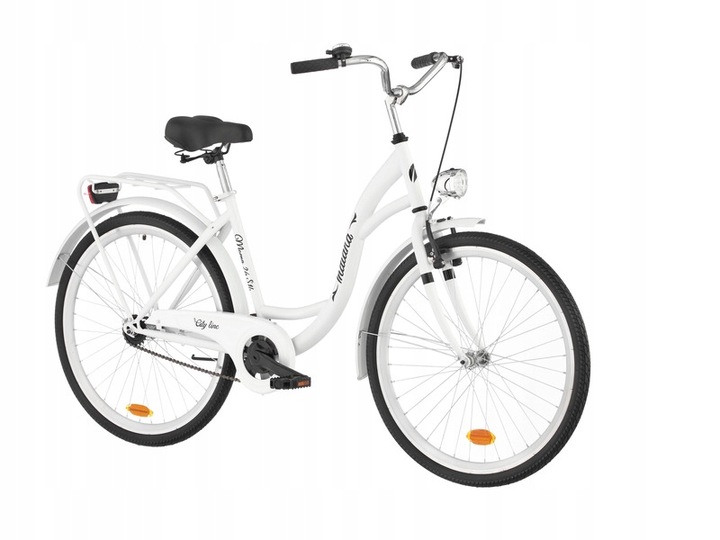 Rower miejski INDIANA Moena 26 cali damski Biały