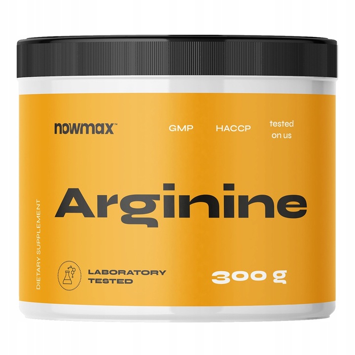 nowmax ARGININE 300 g L-ARGININA PRZEDTRENINGÓWKA POMPA MIĘŚNIOWA