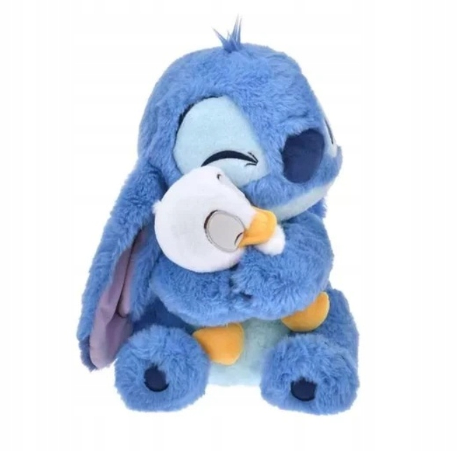 WIELKA PRZYTULANKA STICH I LILO PLUSZOWA 2W1 Z KACZKĄ MIŚ 35cm