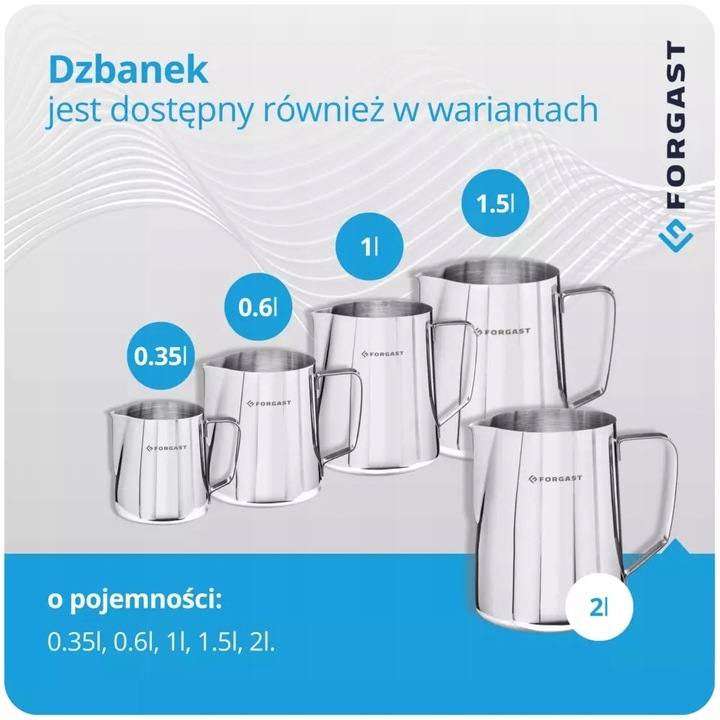FORGAST DZBANEK STALOWY DO SPIENIANIA 2 L FG11024