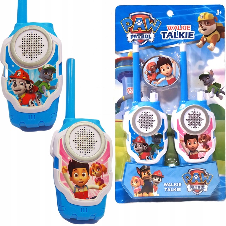 PSI PATROL ZESTAW DO ZABAWY ZEGAREK Z PROJEKTOREM CHASE + 2x WALKIE TALKIE
