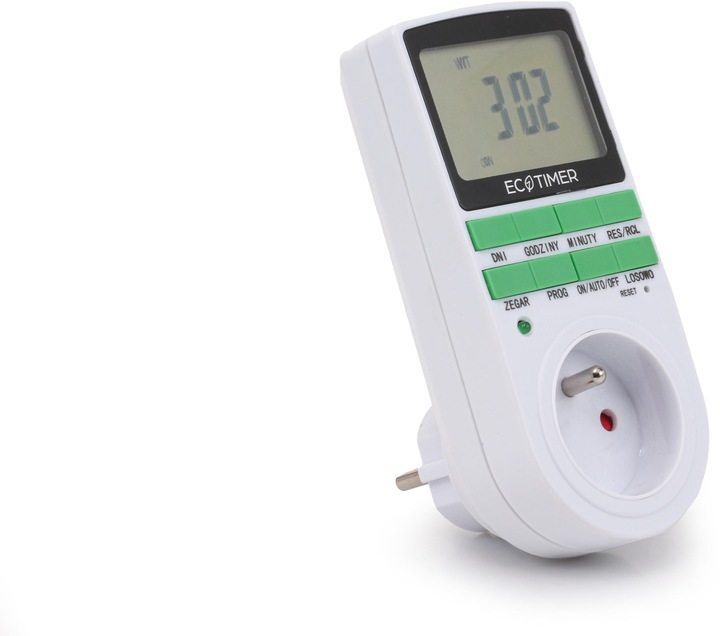 Gniazdko programowalne czasowe sterowanie 7 dni EC-PR07 PROGRAMATOR