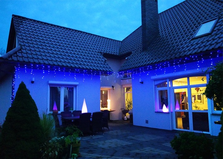 SOPLE ZEWNĘTRZNE 300 LED 15m. TIMER FLASH ŚWIĄTECZNE CHOINKOWE LAMPKI